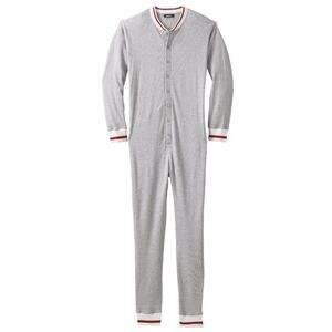 King Size sz 3XLT waffle knit union suit pajamas Christmas holiday family